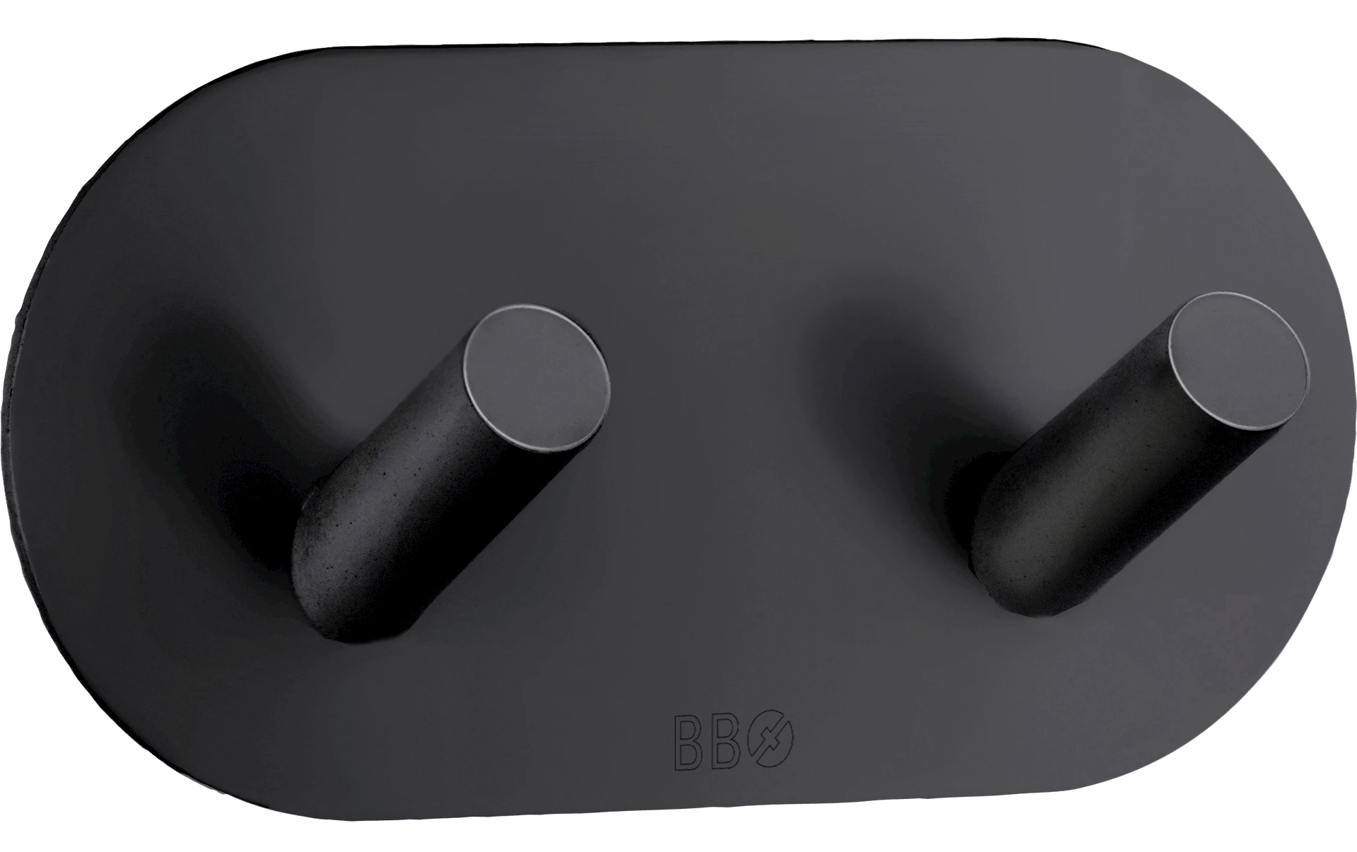 ARTBB1091 - Beslagsboden dobbel krok, sort matt - 