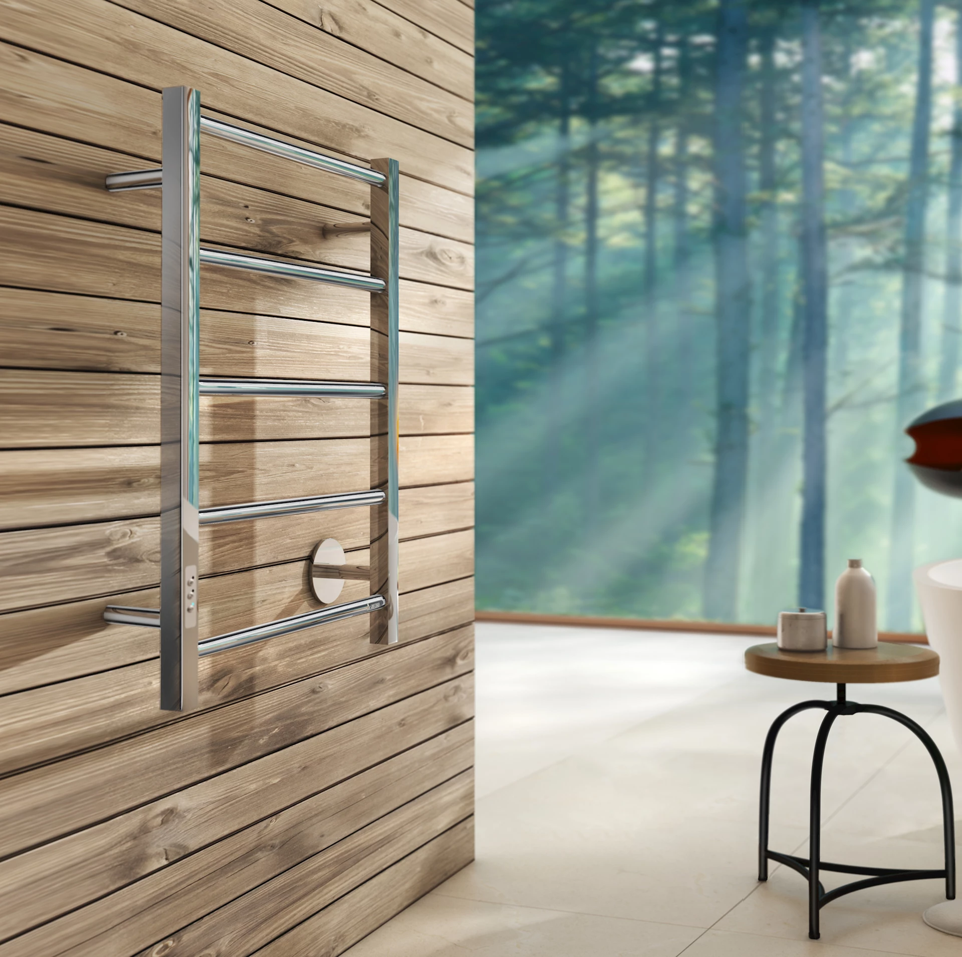 ARTFK705 - DRY håndkletørker, polert rustfritt stål - 